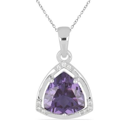 925 Silver Trillion Lemon Topaz Pendant | Rhodium Finish | Wholesale Jewelry for Resale & B2B Buyers